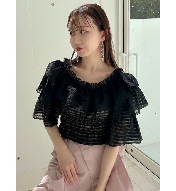 dazzlin「ティアードスリーブオフショルブラウス」|シャツ・ブラウス|