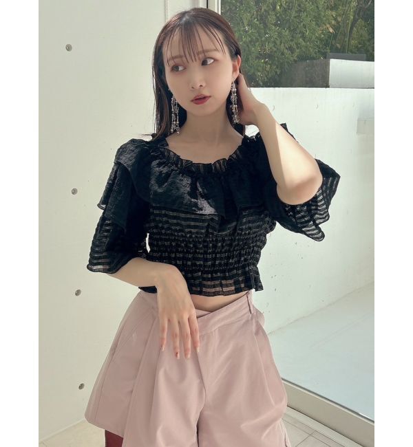 dazzlin「ティアードスリーブオフショルブラウス」|シャツ・ブラウス|