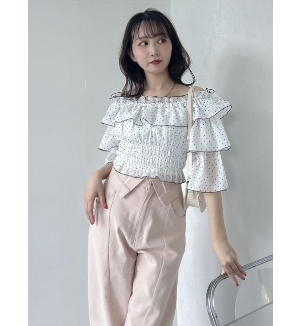 dazzlin「ティアードスリーブオフショルブラウス」|シャツ・ブラウス|