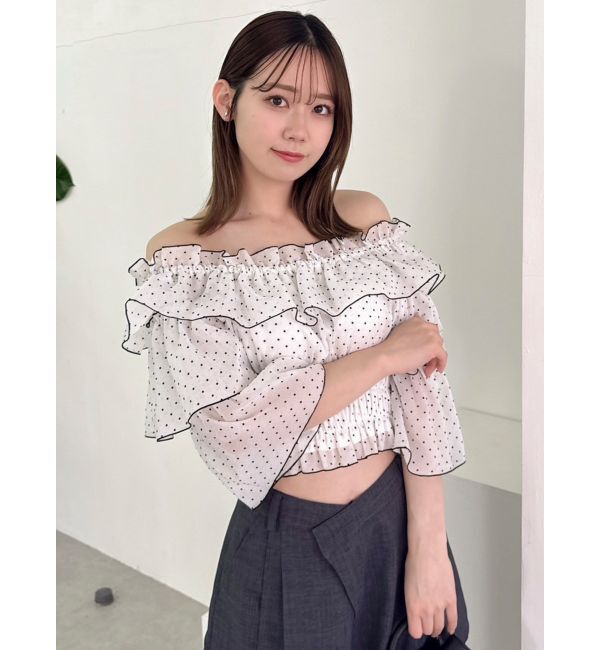 dazzlin「ティアードスリーブオフショルブラウス」|シャツ・ブラウス|
