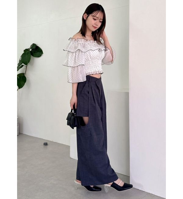 dazzlin「ティアードスリーブオフショルブラウス」|シャツ・ブラウス|