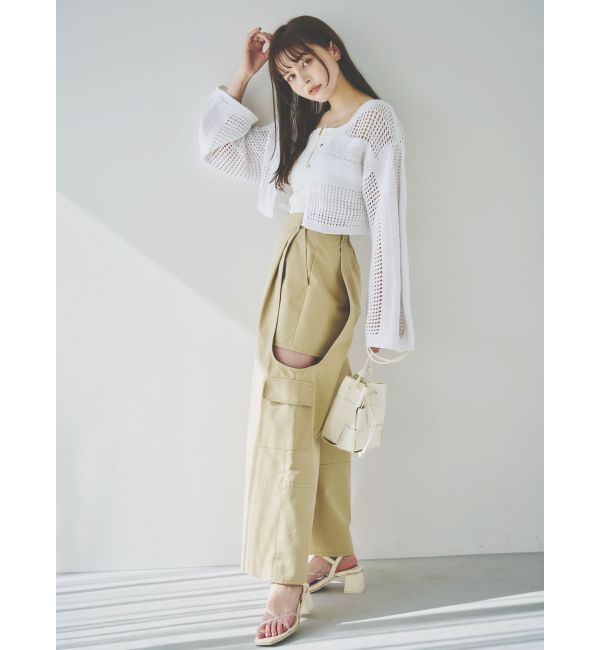 dazzlin「サイドオープンカーゴワイドパンツ」|その他|