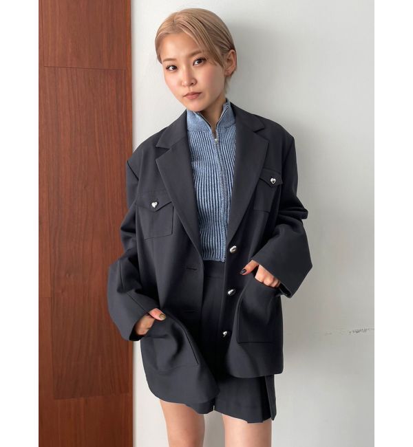 EMODA「シングルブレザージャケット」|テーラードジャケット|