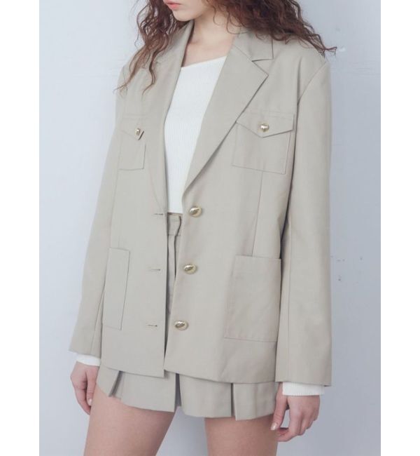 EMODA「シングルブレザージャケット」|テーラードジャケット|