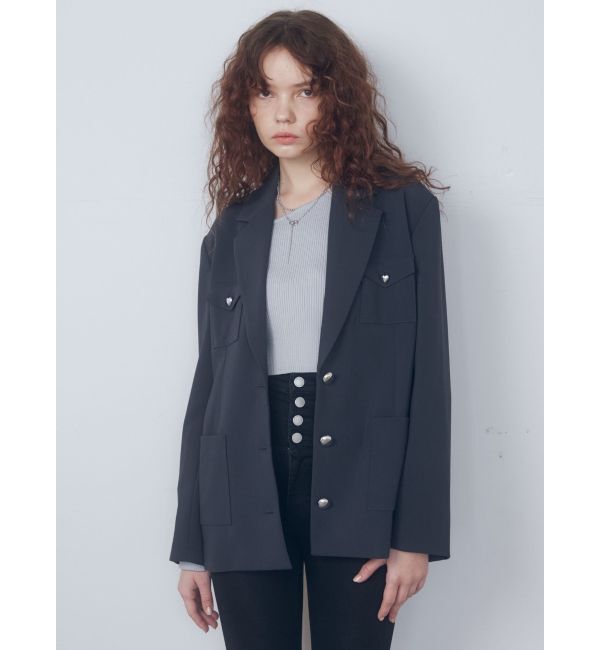 EMODA「シングルブレザージャケット」|テーラードジャケット|