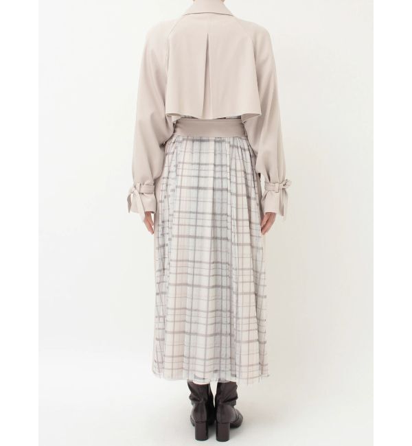 MERCURYDUO「バックチュールトレンチコート」|トレンチコート|