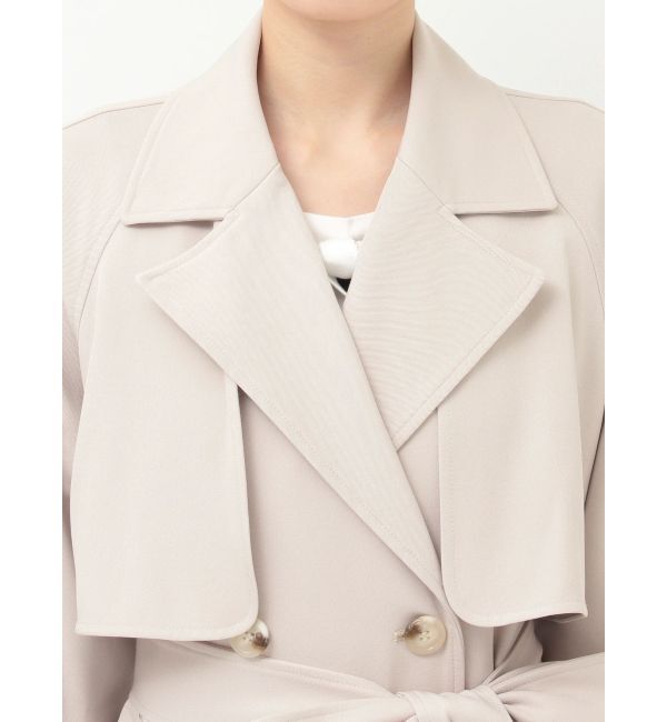 MERCURYDUO「バックチュールトレンチコート」|トレンチコート|