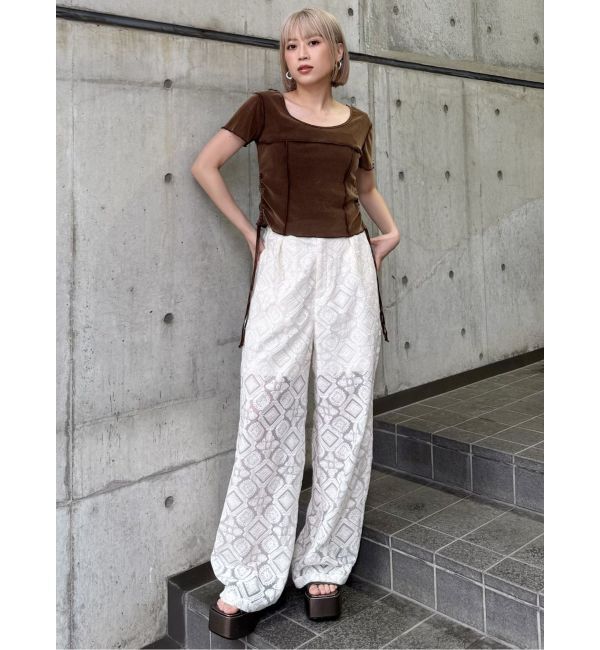 MURUA「フェードシアーベロアトップス」|Tシャツ・カットソー|