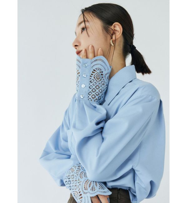 LAGUNAMOON「レースカフスシャツ」|シャツ・ブラウス|
