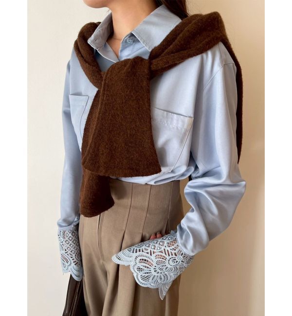 LAGUNAMOON「レースカフスシャツ」|シャツ・ブラウス|