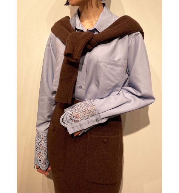 LAGUNAMOON「レースカフスシャツ」|シャツ・ブラウス|