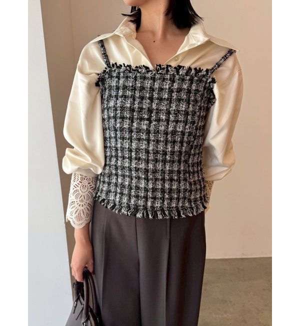 LAGUNAMOON「レースカフスシャツ」|シャツ・ブラウス|