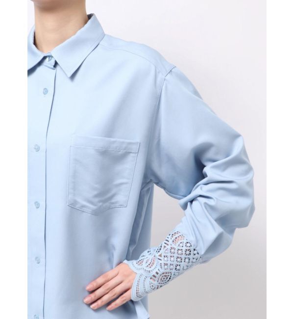 LAGUNAMOON「レースカフスシャツ」|シャツ・ブラウス|