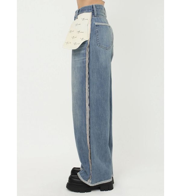 EVRIS「リバースワイドデニムパンツ」|デニム|
