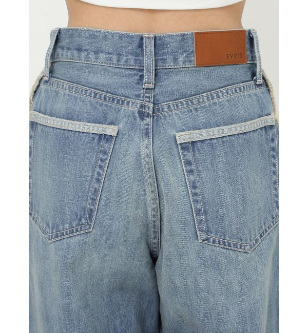 EVRIS「リバースワイドデニムパンツ」|デニム|