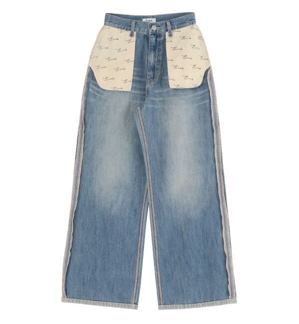 EVRIS「リバースワイドデニムパンツ」|デニム|