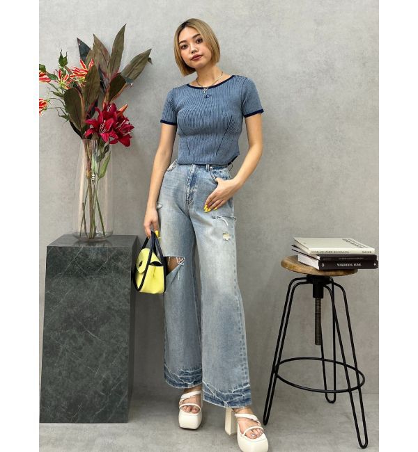 EVRIS「コクーンチャンキーヒールサンダル」|サンダル|