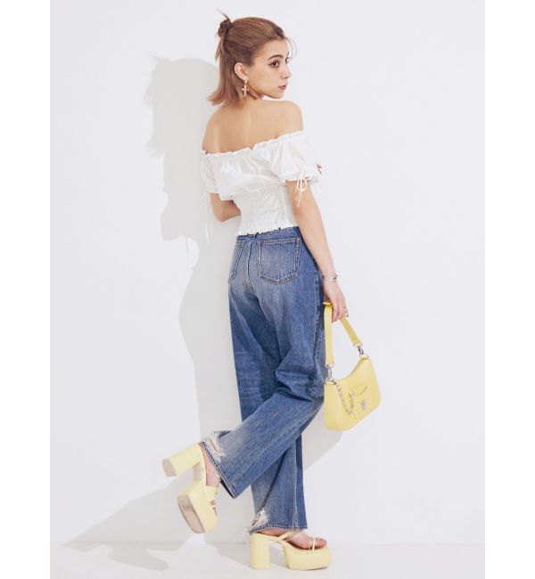 EVRIS「コクーンチャンキーヒールサンダル」|サンダル|