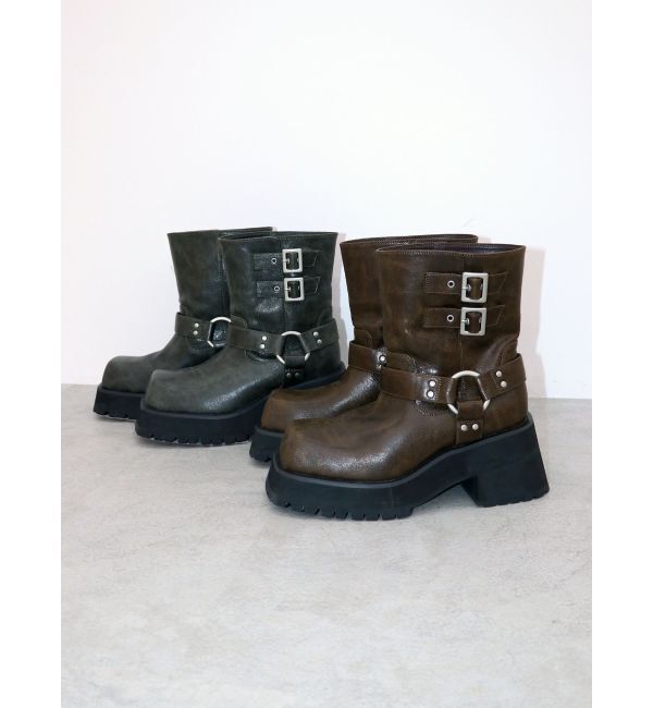 jouetie「プラットフォームショートエンジニアブーツ」|ショートブーツ|