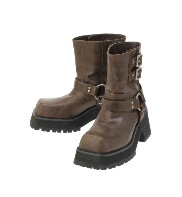 jouetie「プラットフォームショートエンジニアブーツ」|ショートブーツ|