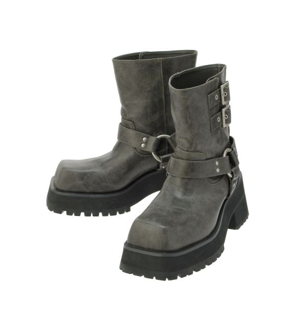 jouetie「プラットフォームショートエンジニアブーツ」|ショートブーツ|