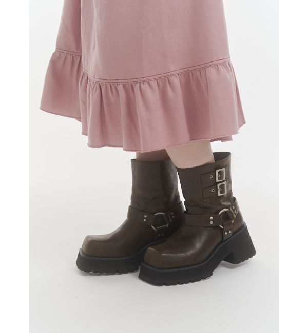 jouetie「プラットフォームショートエンジニアブーツ」|ショートブーツ|