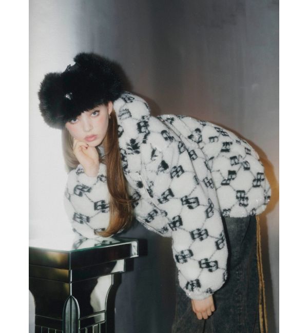 GYDA「GGラメボアBIGブルゾン」|ブルゾン・スタジャン|