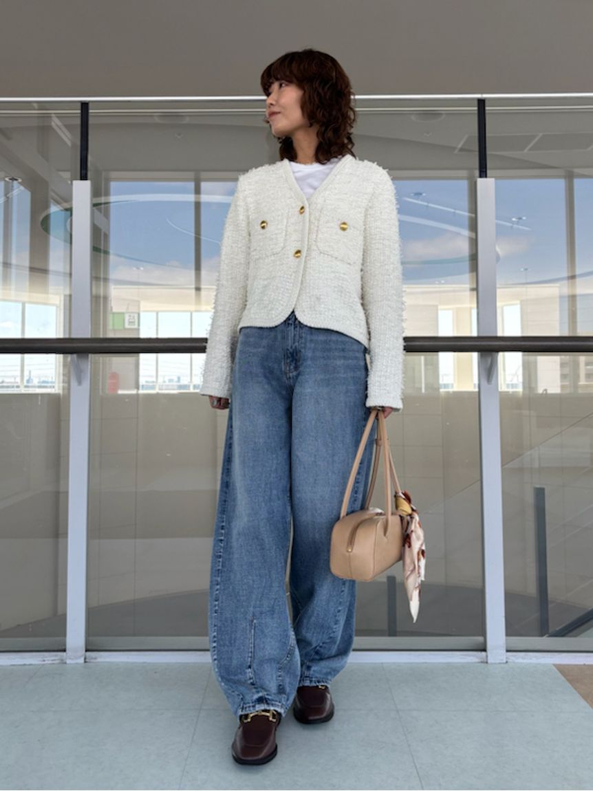 Mila Owen「ウエストゴムカーヴィデニム【ウォッシャブル】」|デニム|