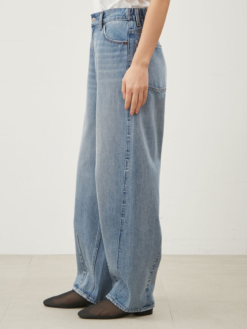 Mila Owen「ウエストゴムカーヴィデニム【ウォッシャブル】」|デニム|