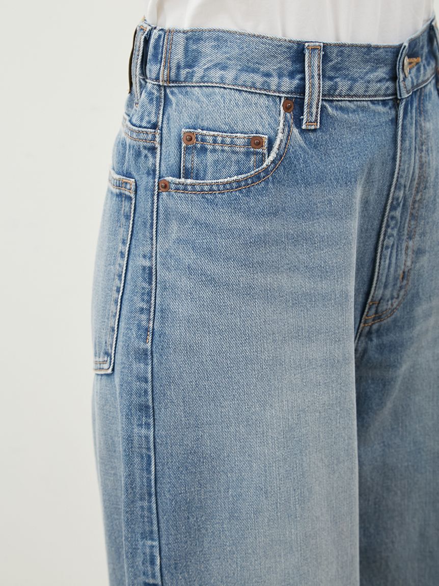 Mila Owen「ウエストゴムカーヴィデニム【ウォッシャブル】」|デニム|