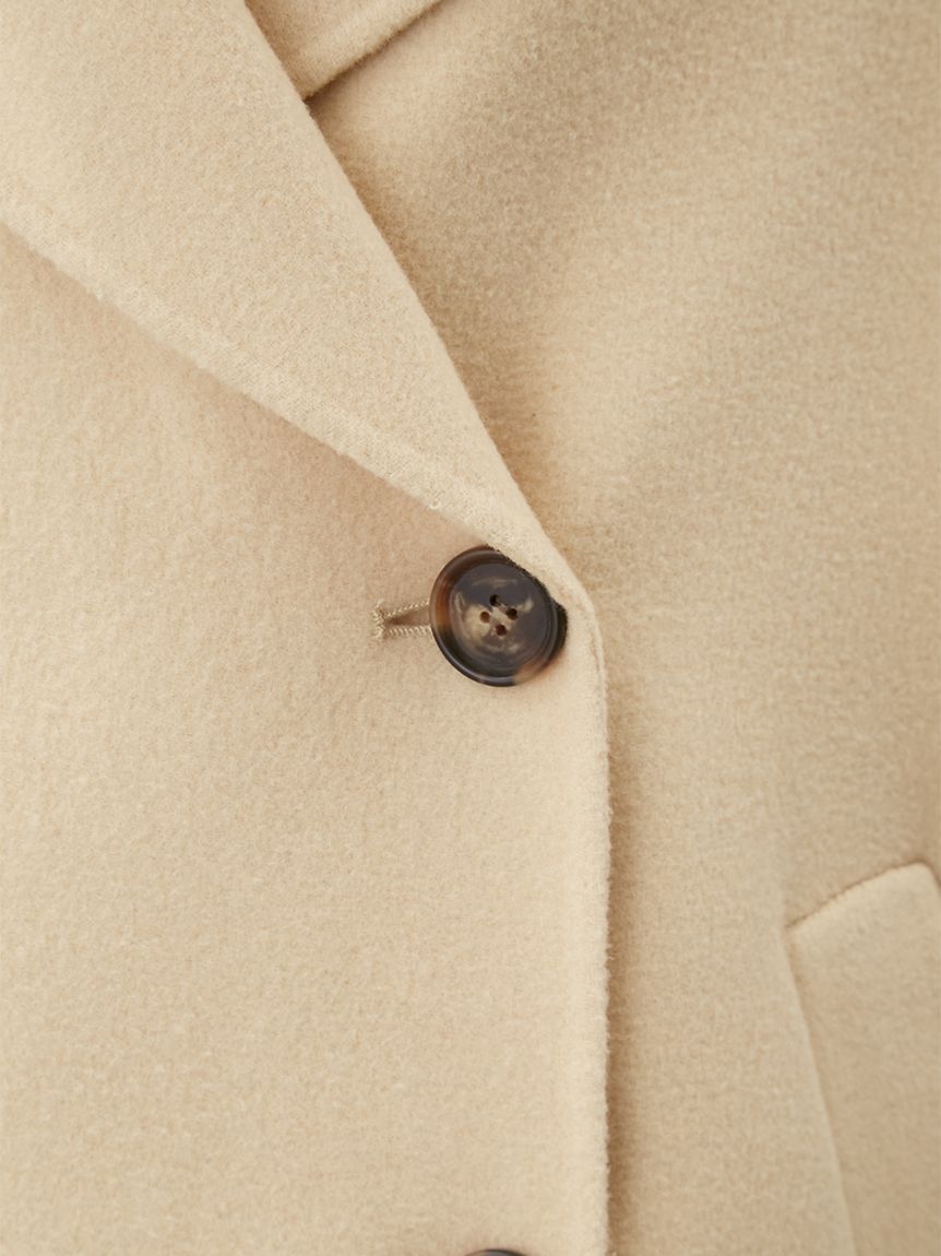 Mila Owen「woolコクーンシルエットピーコート」|チェスターコート|