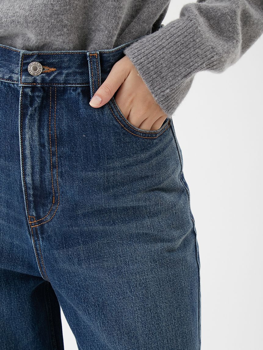 Mila Owen「ハイライズルーズフィットバギーデニムパンツ」|デニム|