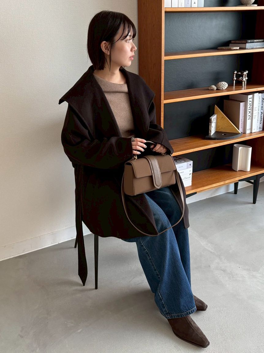 Mila Owen「ハイライズルーズフィットバギーデニムパンツ」|デニム|