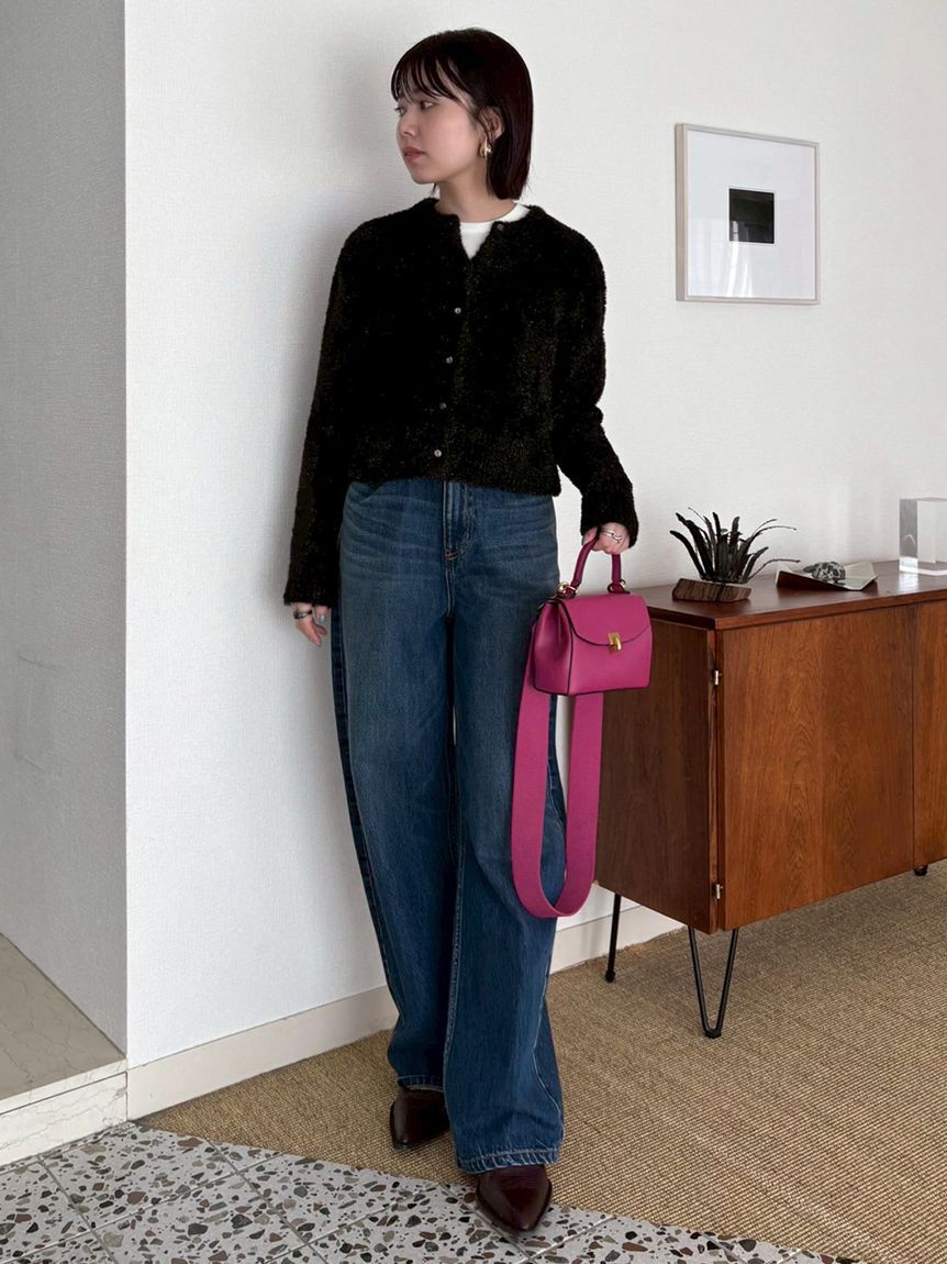 Mila Owen「ハイライズルーズフィットバギーデニムパンツ」|デニム|