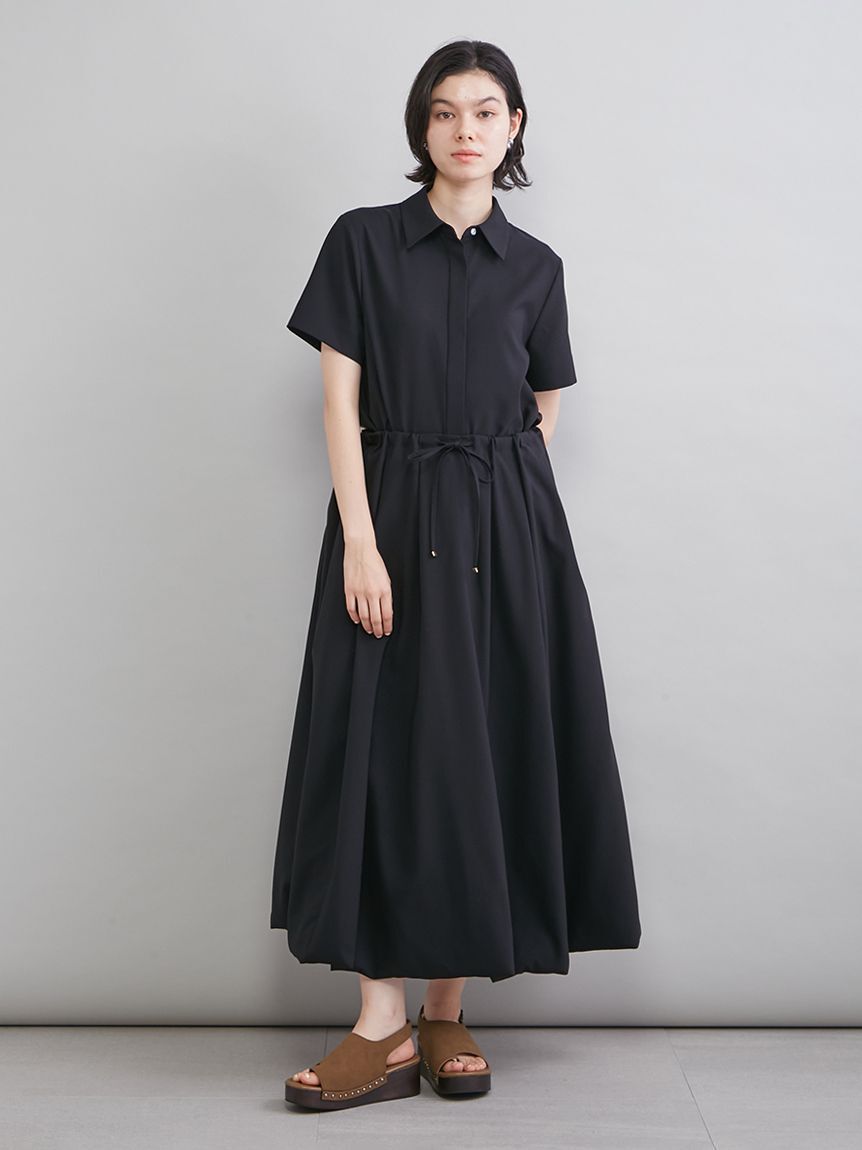 Mila Owen「リネン混バルーンシャツワンピース」|ワンピース|