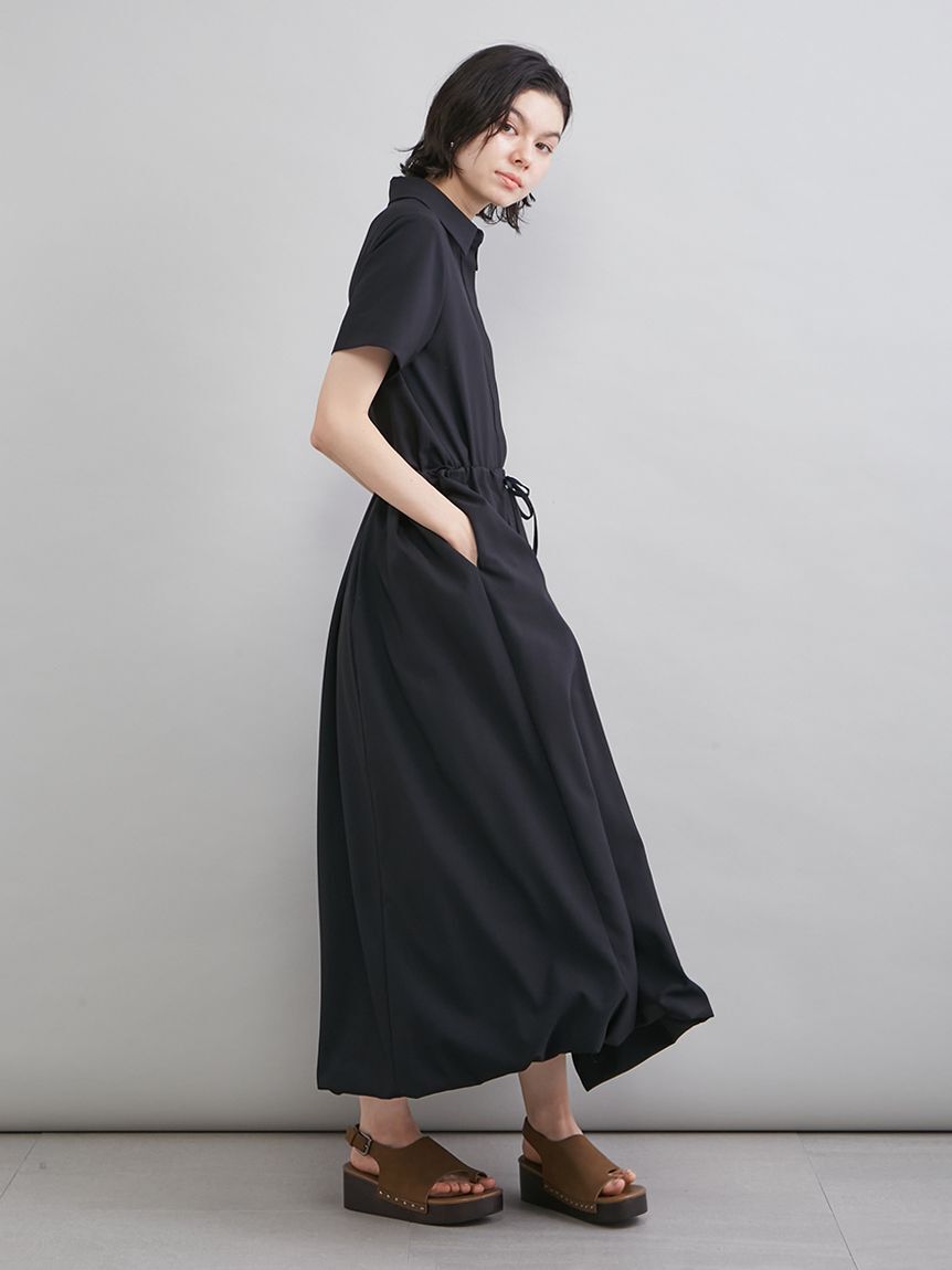 Mila Owen「リネン混バルーンシャツワンピース」|ワンピース|