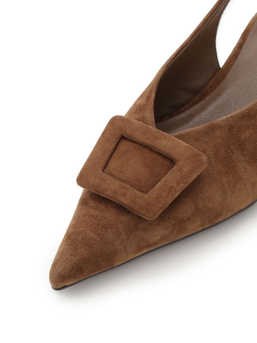 Mila Owen「バックル付きラムレザースリングパンプス」|パンプス|