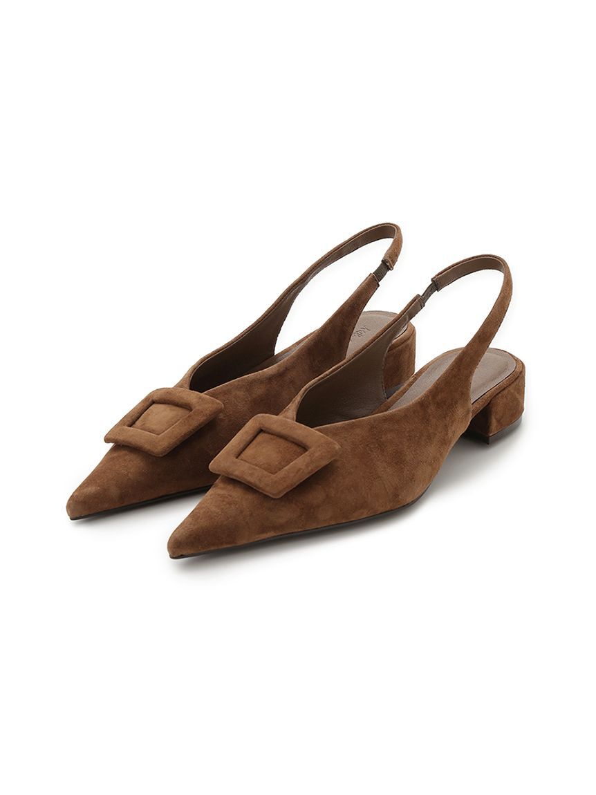 Mila Owen「バックル付きラムレザースリングパンプス」|パンプス|