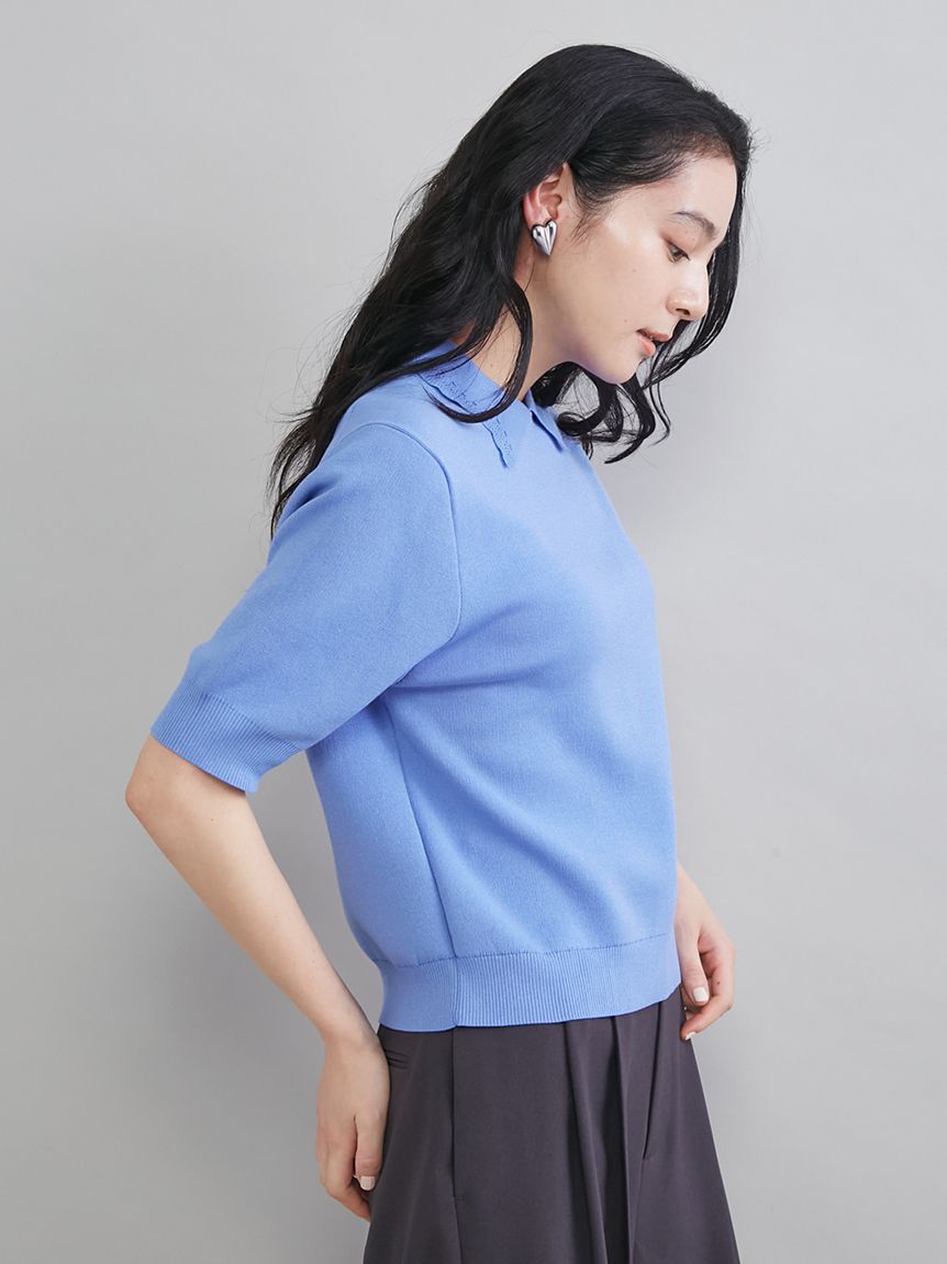 Mila Owen「スカラップレース衿ニットプルオーバー」|ニット・セーター|