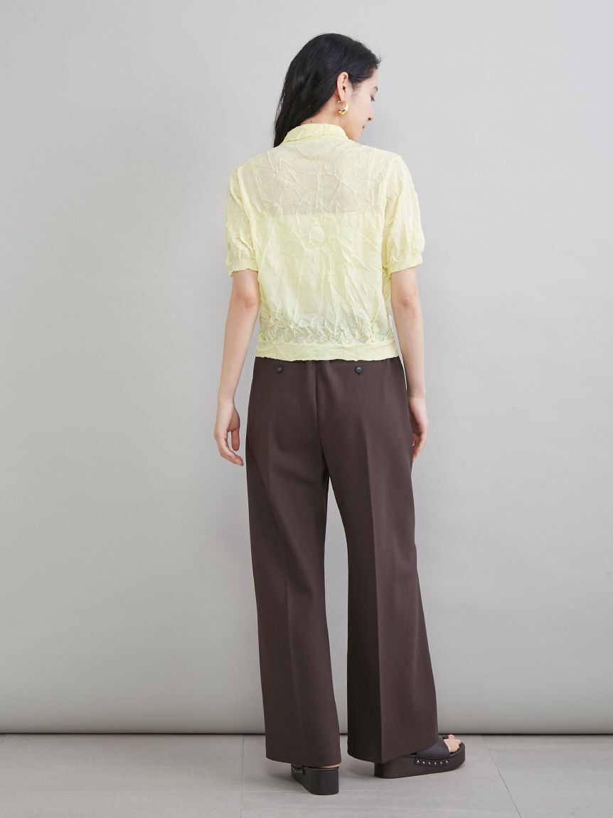 Mila Owen「ウエストゴムワイドイージーパンツ」|チノ|