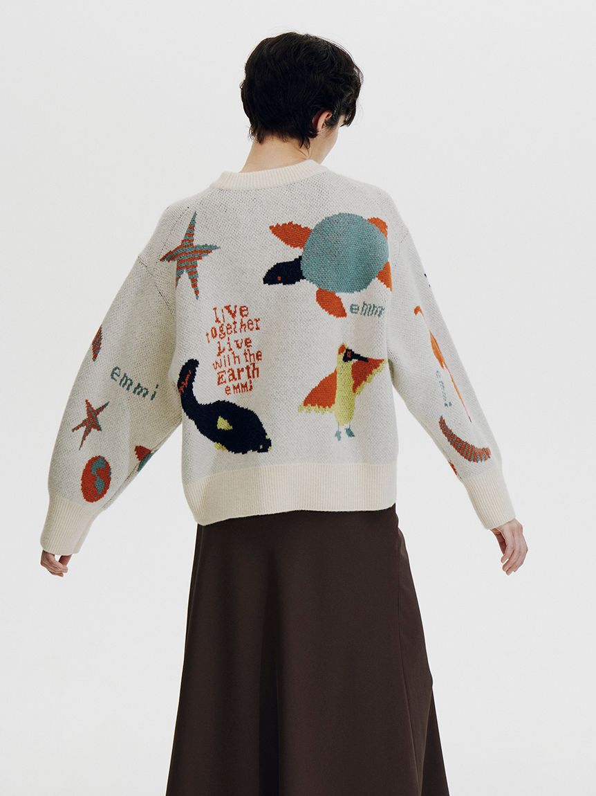 emmi atelier「【Global warming】 ジャガードニットトップス」|ニット・セーター|