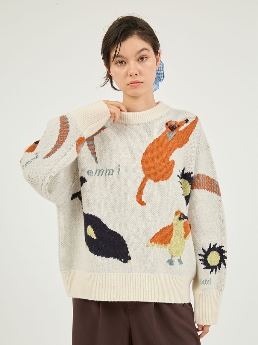 emmi atelier「【Global warming】 ジャガードニットトップス」|ニット・セーター|