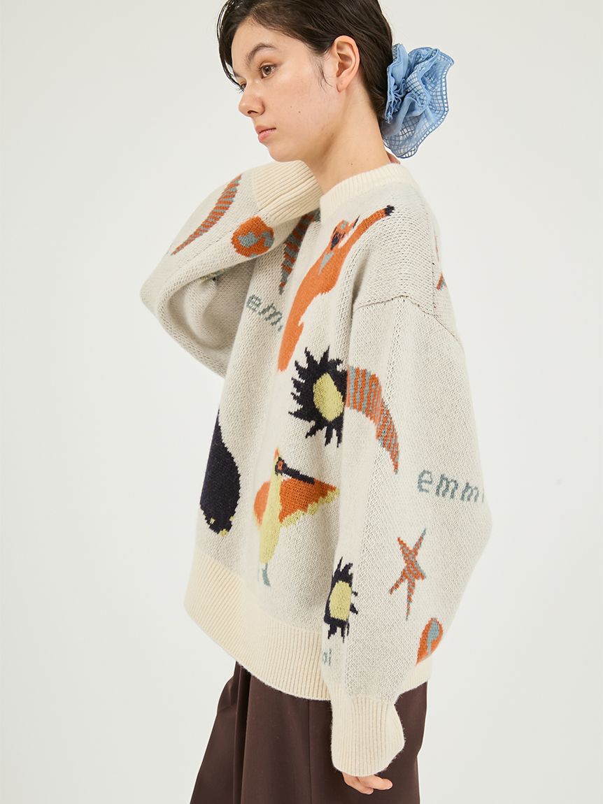 emmi atelier「【Global warming】 ジャガードニットトップス」|ニット・セーター|