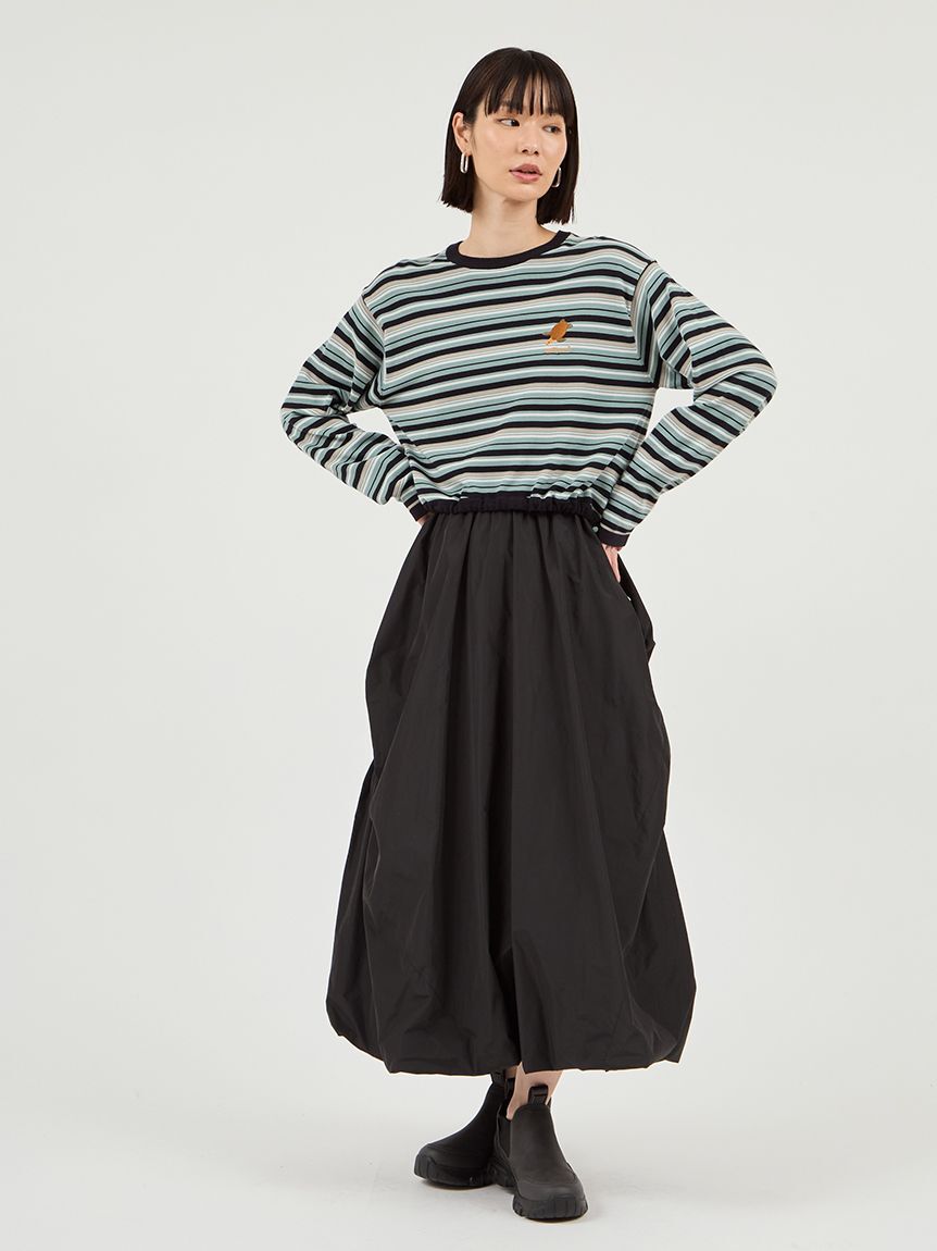 emmi atelier「【Global warming】ボーダーニットトップス」|ニット・セーター|