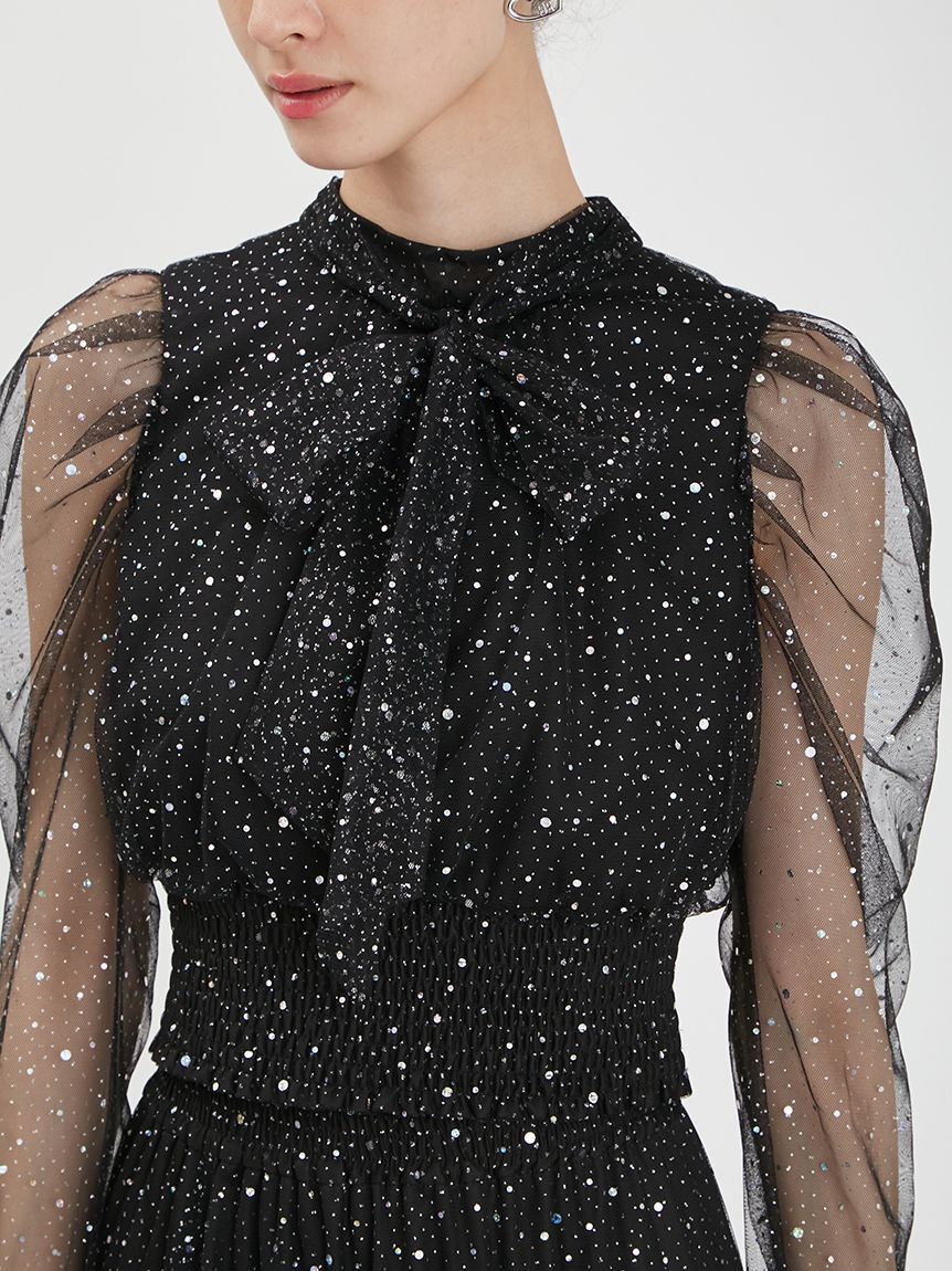 FURFUR「【WEB・一部店舗限定カラー】セパレートラメチュールドレス」|ドレス|