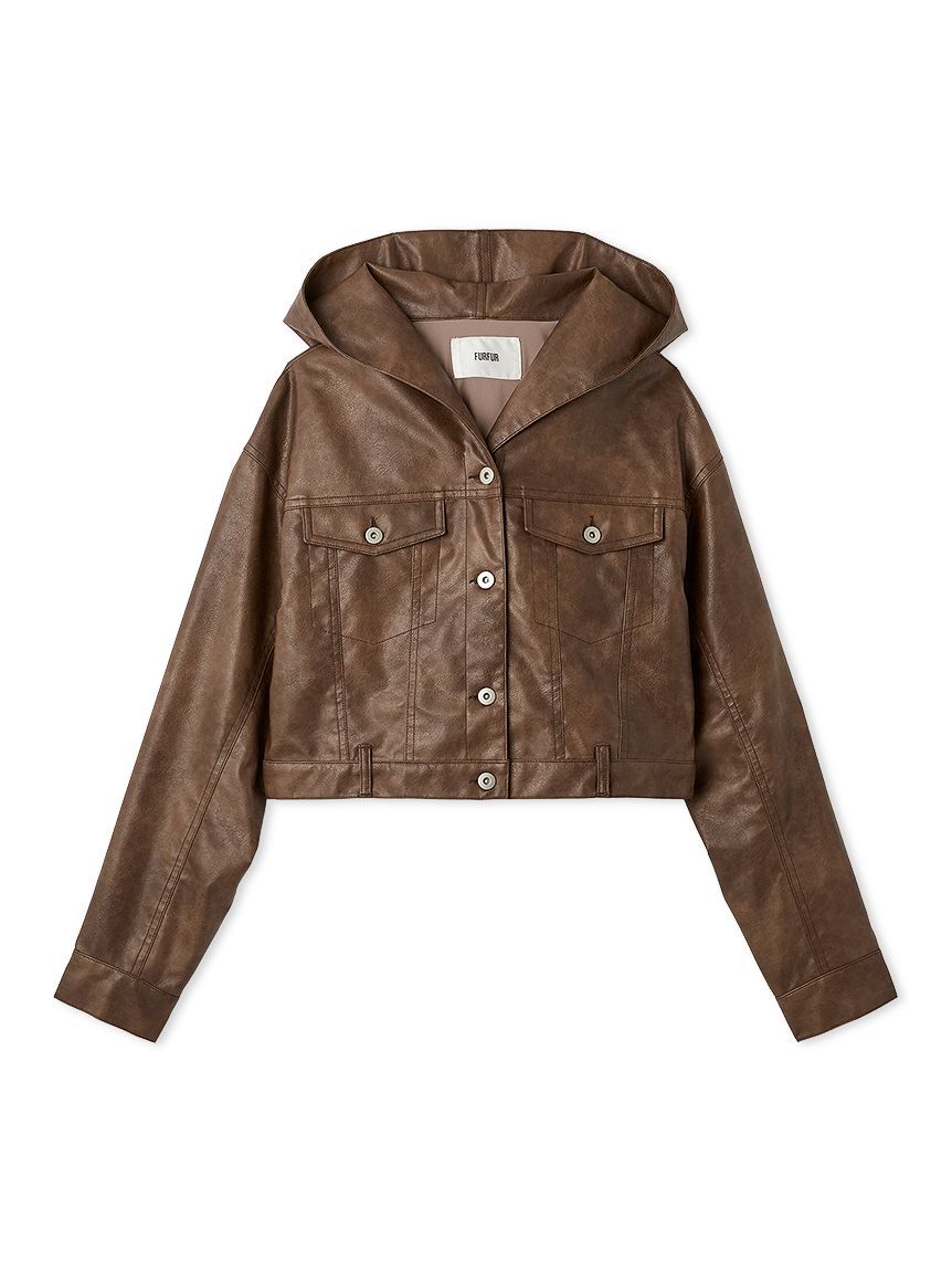 FURFUR「マルチマテリアルフードブルゾン」|ブルゾン・スタジャン|