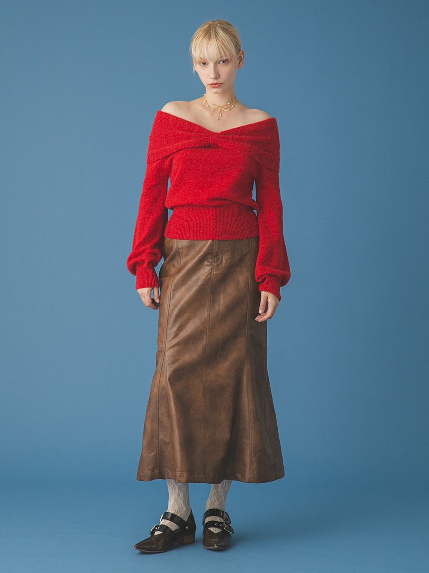 FURFUR「マルチマテリアルマーメイドスカート」|スカート|