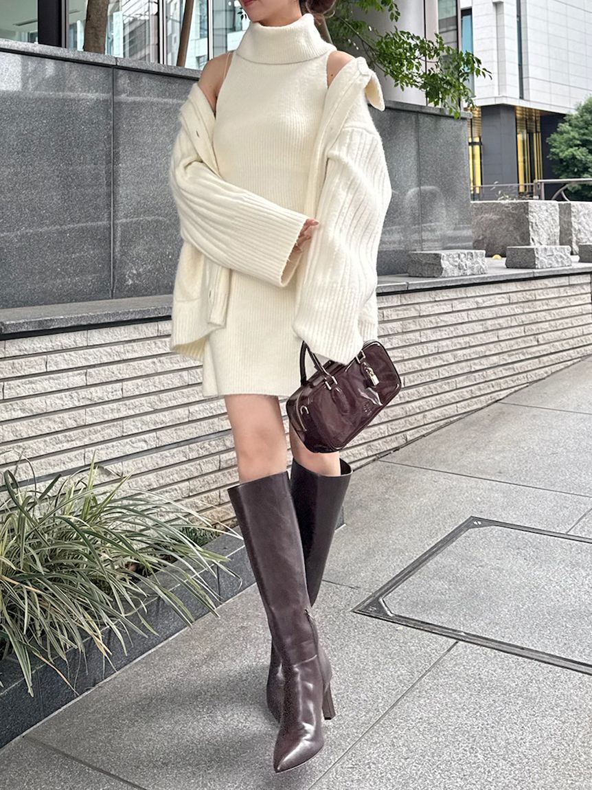 SNIDEL「ステンカラーニットジャケットカーディガン」|カーディガン|