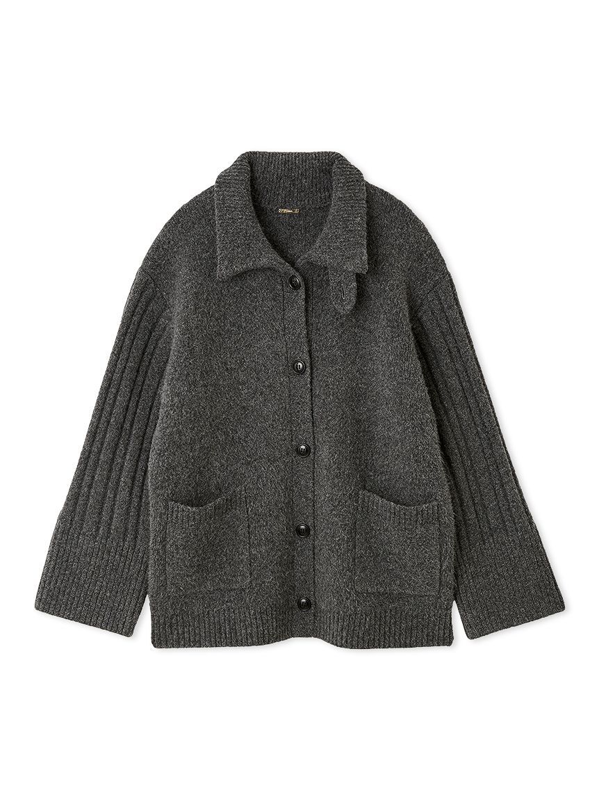 SNIDEL「ステンカラーニットジャケットカーディガン」|カーディガン|