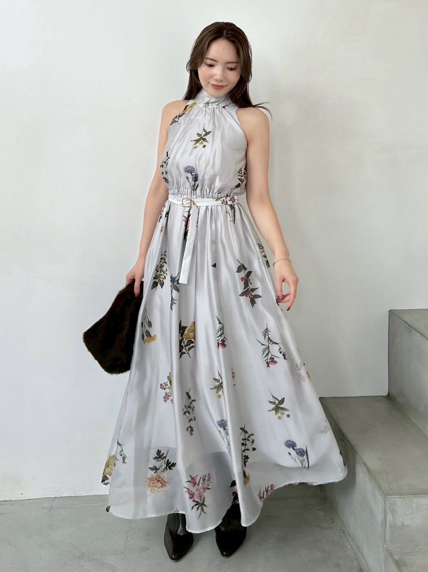 SNIDEL「Sustainableフラワーモチーフワンピース&times;ボレロセット」|ワンピース|